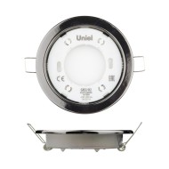 Встраиваемый светильник (UL-00005055) Uniel GX53/H2 Black Chrome 10 Prom Встраиваемый светильник (UL-00005055) Uniel GX53/H2 Black Chrome 10 Prom