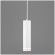Подвесной светодиодный светильник Eurosvet Topper DLR023 12W 4200K белый матовый