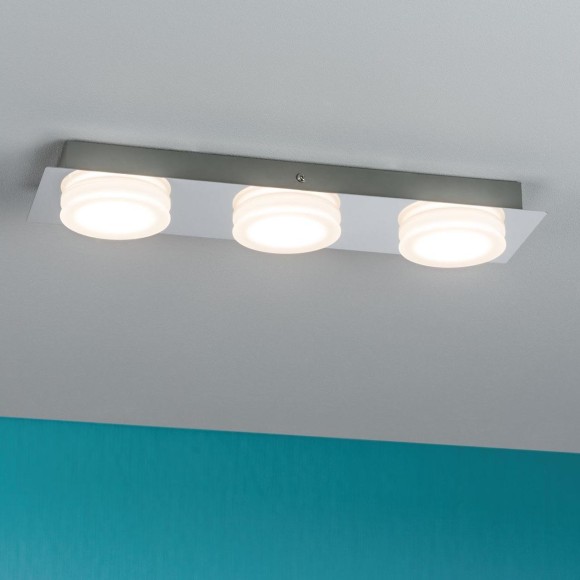 Светильник настенный Paulmann Doradus L350мм 3x4.7Вт 420Лм 3000К IP23 230В Хром/Сатин Металл 70876 Светильник настенный Paulmann Doradus L350мм 3x4.7Вт 420Лм 3000К IP23 230В Хром/Сатин Металл 70876