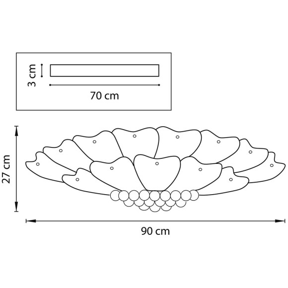 Плафон потолочный Lightstar Lobo 804070 Плафон потолочный Lightstar Lobo 804070