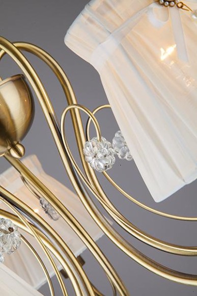 Подвесная люстра Eurosvet Белль 60039/5 античная бронза