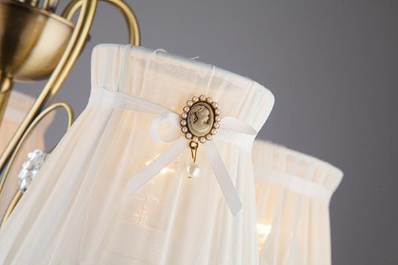 Подвесная люстра Eurosvet Белль 60039/5 античная бронза