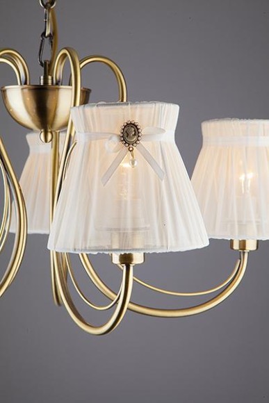 Подвесная люстра Eurosvet Белль 60039/5 античная бронза