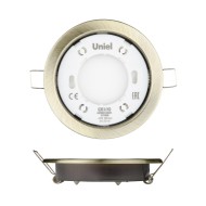 Встраиваемый светильник (UL-00005056) Uniel GX53/H2 Antique Brass 10 Prom Встраиваемый светильник (UL-00005056) Uniel GX53/H2 Antique Brass 10 Prom