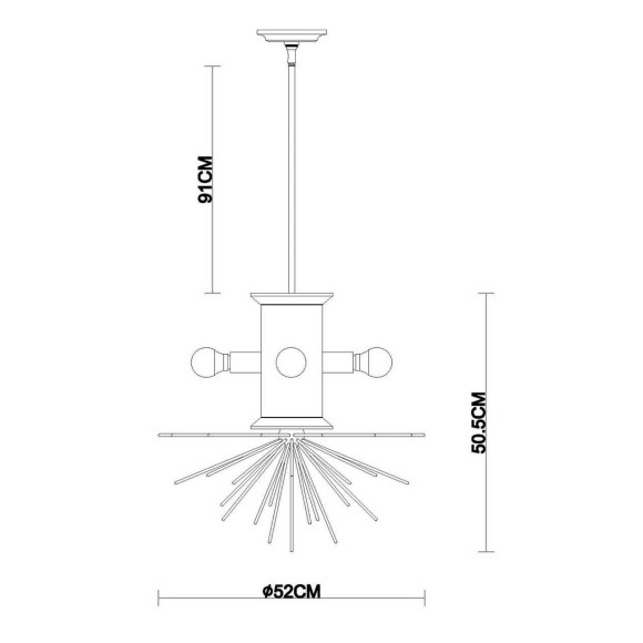 Подвесная люстра Vele Luce Aragonese VL1224P04 Подвесная люстра Vele Luce Aragonese VL1224P04