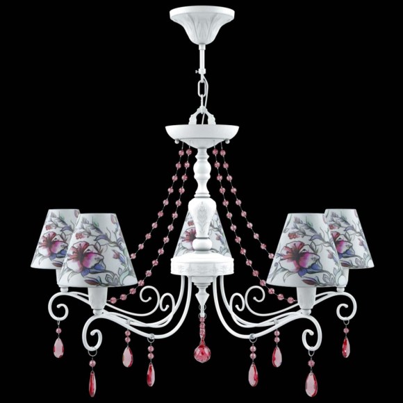 Подвесная люстра Lamp4you Provence E4-05-WM-LMP-O-13-CRL-E4-05-PK-UP Подвесная люстра Lamp4you Provence E4-05-WM-LMP-O-13-CRL-E4-05-PK-UP