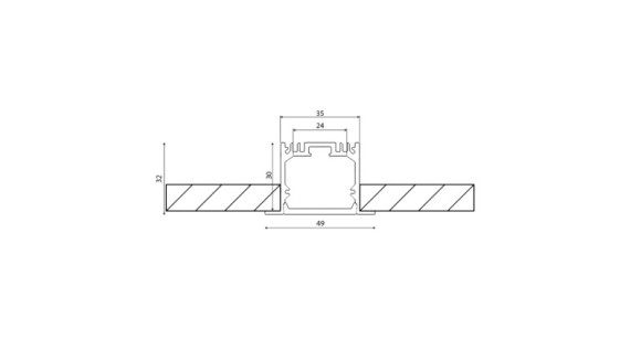 Профиль DesignLed LE.4932-W-R Профиль DesignLed LE.4932-W-R