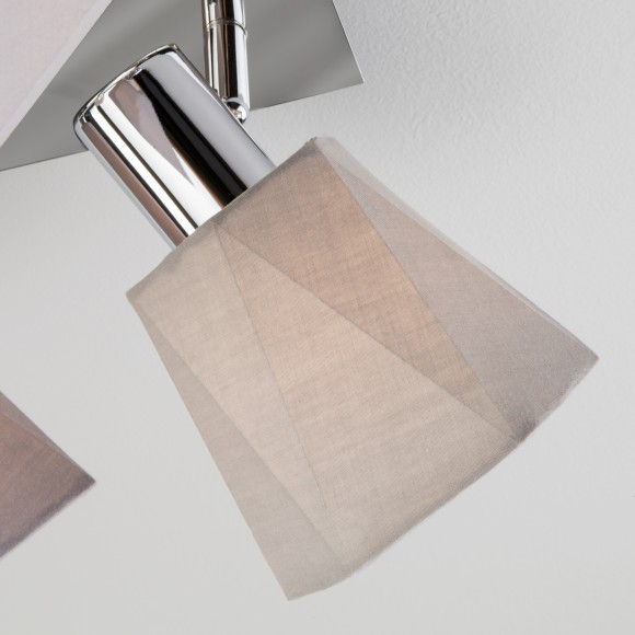 Потолочный светильник с поворотными абажурами 20087/4 хром/серый Потолочный светильник с поворотными абажурами 20087/4 хром/серый