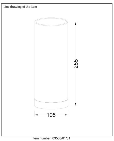 Настольная лампа Lucide Tubi 03508/01/31