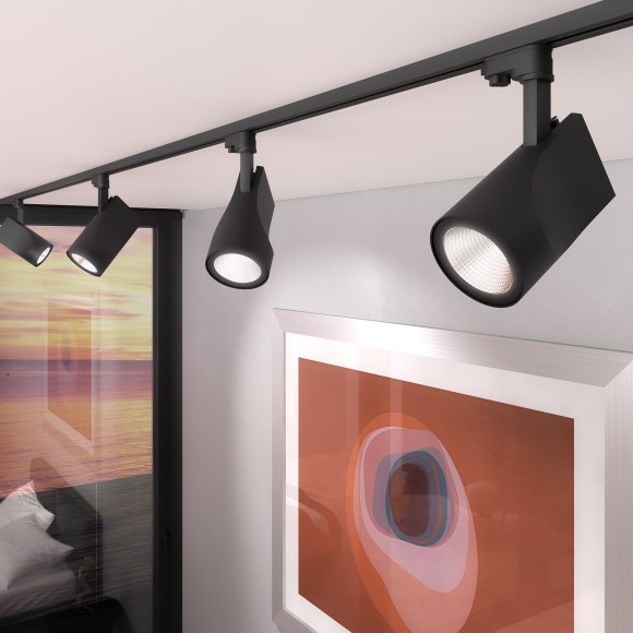 Трековый светодиодный светильник для трехфазного шинопровода Vista Черный 32W 3300K LTB15 Elektrostandard