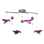 Подвесная светодиодная люстра Globo Bird 56672-4B Подвесная светодиодная люстра Globo Bird 56672-4B