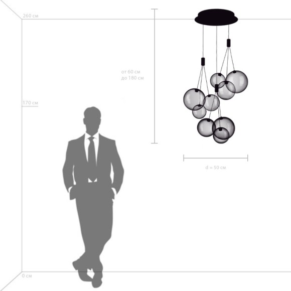 Каскадная люстра Lightstar 801090 Каскадная люстра Lightstar 801090