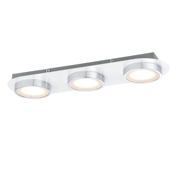 Светильник потолочный Paulmann Liao L350мм 3x4.7Вт 430Лм 3000К LED IP20 230В Белый мат./Хром 70944 Светильник потолочный Paulmann Liao L350мм 3x4.7Вт 430Лм 3000К LED IP20 230В Белый мат./Хром 70944