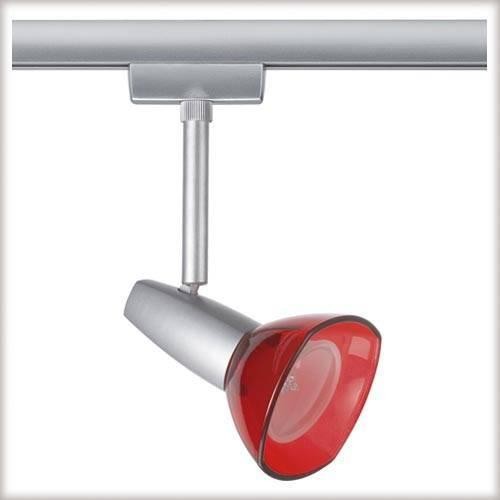 96848 Cвет-к для системы U-RAIL Barelli 1x50W GZ10 230V титан/красный прозр