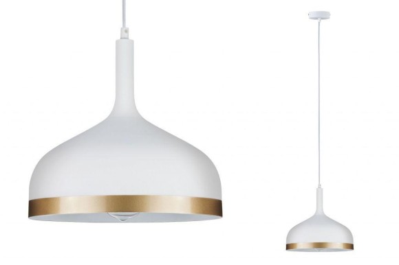 Подвесной светильник Paulmann Neordic Embla макс.20Вт E27 230В Д300мм Белый/Золото Без лампы 79628
