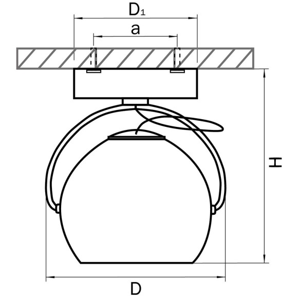 Светильник точечный накладной декоративный Lightstar Fabi 110566