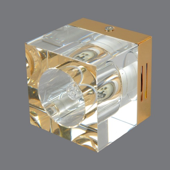 Светильник точечный накладной прозрачный-золотой 40261HC-G-9-Cl-Gl ELVAN