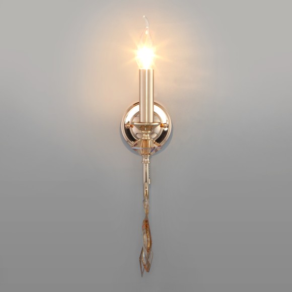 Бра классическое с хрусталем 10110/1 золото/тонированный хрусталь Strotskis