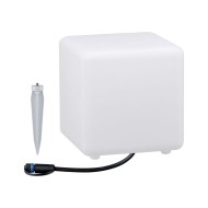 Светильник уличный садовый Paulmann Plug & Shine Cube H20см 2.8Вт 235Лм 3000К LED IP67 24В Бел 94180
