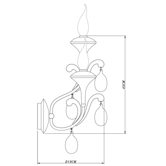 Бра Montmartre a3239ap-2wh Arte Lamp картинка 2