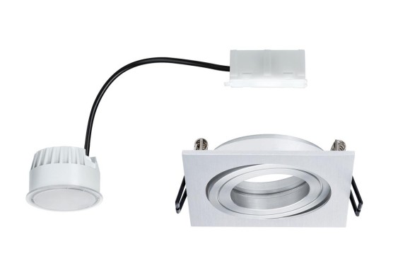 93985 EBL Set Coin LED eck schw 1x6,8W Al-ged