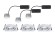 92839 Светильники - комплект  Prem EBL Coin dim sat  LED 3x7W, алюм