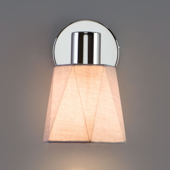 Настенный светильник с выключателем 20087/1 хром/серый