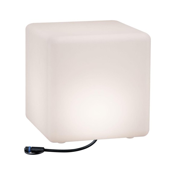 Светильник уличный садовый Paulmann Plug & Shine Cube H30см 6.5Вт 575Лм 3000К LED IP67 24В Бел 94181