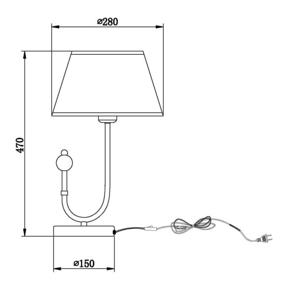 Настольная лампа Vele Luce Fabio VL1933N01 Настольная лампа Vele Luce Fabio VL1933N01
