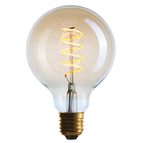Лампа светодиодная филаментная диммируемая E27 4W 2200K золотой 056-984