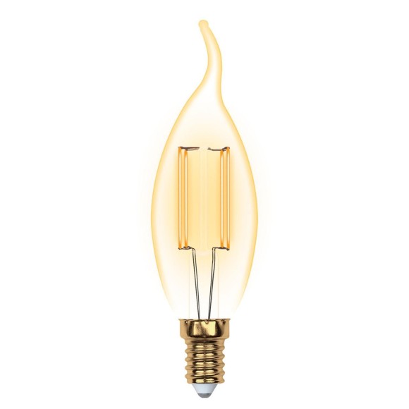 Лампа светодиодная (UL-00002397) E14 5W 2250K прозрачная LED-CW35-5W/GOLDEN/E14 GLV21GO