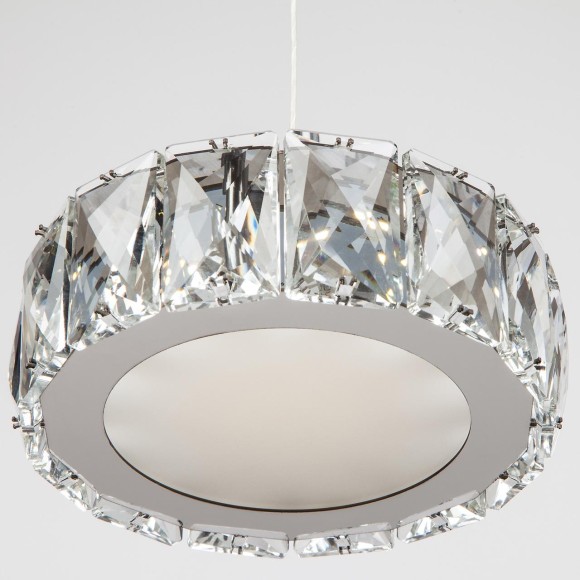 Светодиодный подвесной светильник с хрусталем 90048/1 хром
