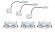 93986 Светильник Set Coin LED eck schw 3x6,8W Al-ged
