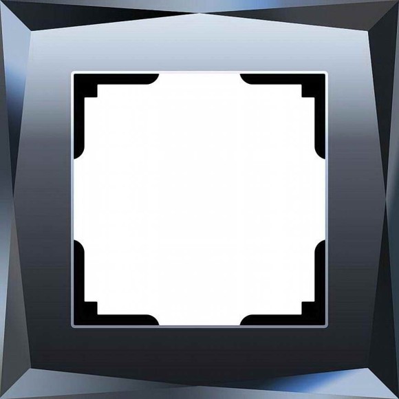 Рамка на 1 пост (черный) Werkel WL08-Frame-01