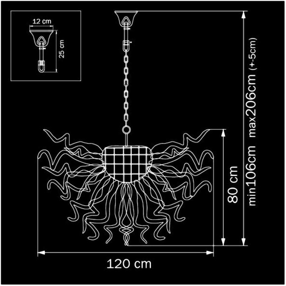 Светодиодный светильник Osgona Artglass 890040