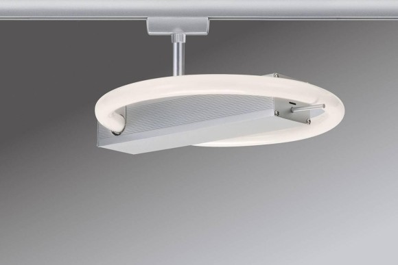 97674 Cветильник для шинной системы U-RAIL 230V L&E Circular 1x22W 2GX13 230V, хром матовый