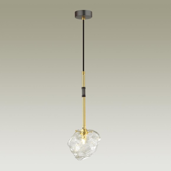 4789/1 LOFT ODL21 449 черный/золотой/прозрачный Подвес G9 1*40W STONO