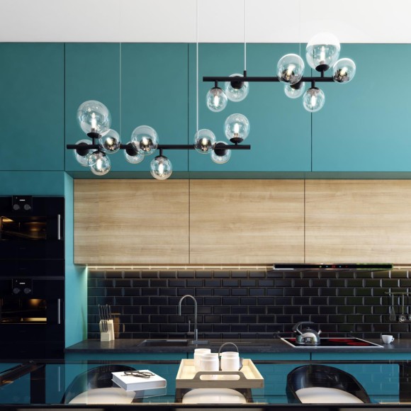 4818/10 MODERN ODL21 201 черный/прозрачный Люстра G9 10*40W TOVI