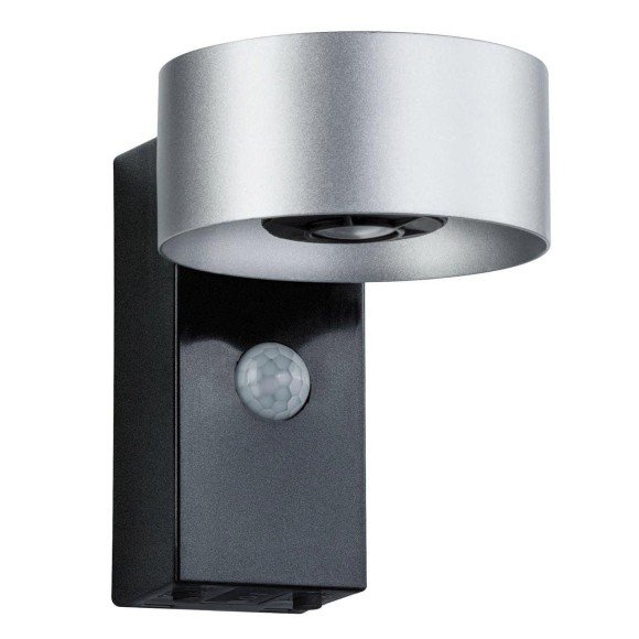 Уличный настенный светильник Paulmann Cone LED 8Вт 260лм 3000К IP44 230В Антрацит/Серебро ДД 79678