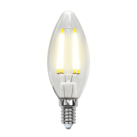 Лампа светодиодная (UL-00001373) E14 6W 4000K прозрачная LED-C35-6W/NW/E14/CL PLS02WH