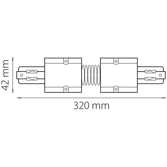 Соединитель регулируемый гибкий 3-фазы Lightstar Barra 504159 Соединитель регулируемый гибкий 3-фазы Lightstar Barra 504159