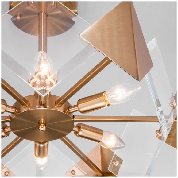 Потолочный светильник Умный дом Eurosvet Origami 60121/6 латунь