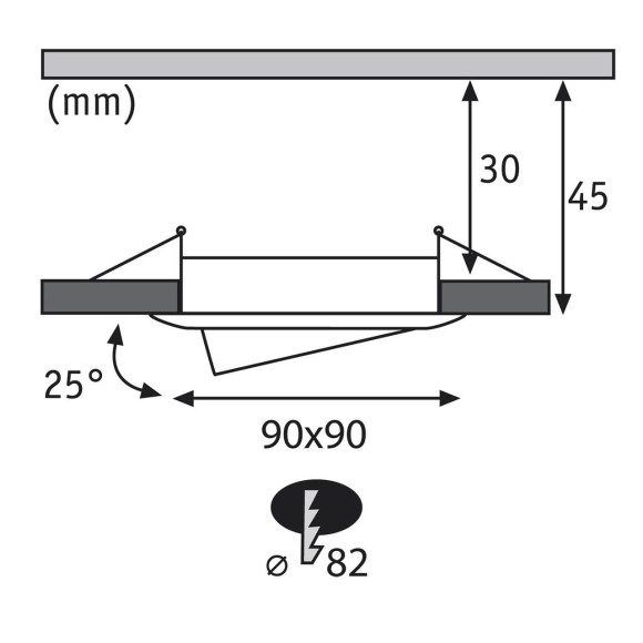 92841 Prem EBL Coin dim sat  LED 3x5,8 schw E