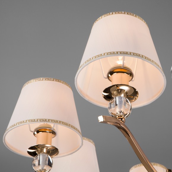 Классическая люстра с абажурами 60097/8 золото Классическая люстра с абажурами 60097/8 золото