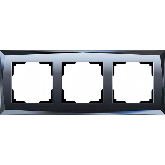 Рамка на 3 поста  (черный) Werkel WL08-Frame-03