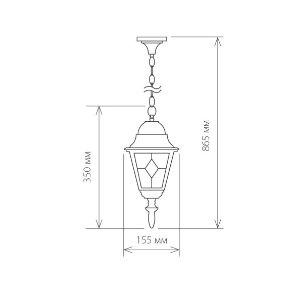 Уличный подвесной светильник IP44 Vega H черный Elektrostandard Уличный подвесной светильник IP44 Vega H черный Elektrostandard