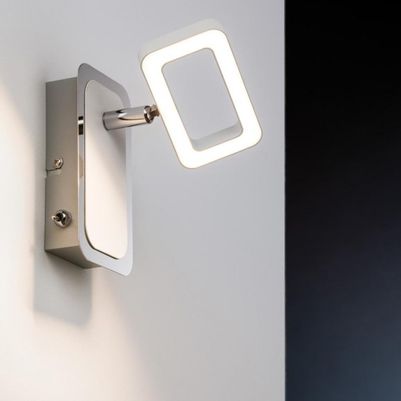 66638 Светильник SL Frame 1x5W Weiß matt/Chr 230V Mt