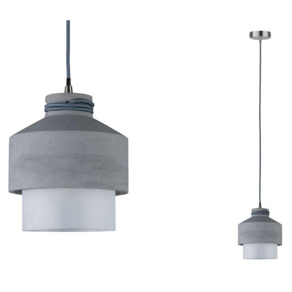 Подвесной светильник Paulmann Neordic Helin макс.20Вт E27 Серый/Сатин Бетон/Стекло Без лампы 79616