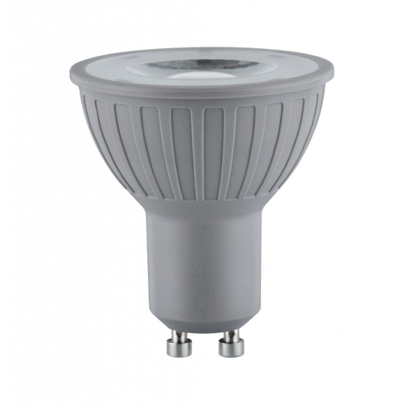 Светодиодная рефлекторная лампа Paulmann 7Вт GU10 230В Серый Теплый белый Диммируемая 28576