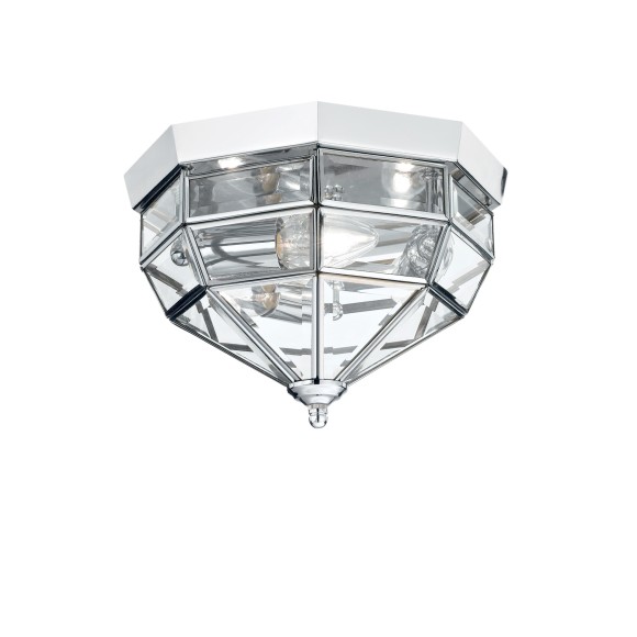 Потолочный светильник Ideal Lux Norma PL3 макс. 3x40Вт E14 230В Хром/Прозрачный Металл/Стекло 094793